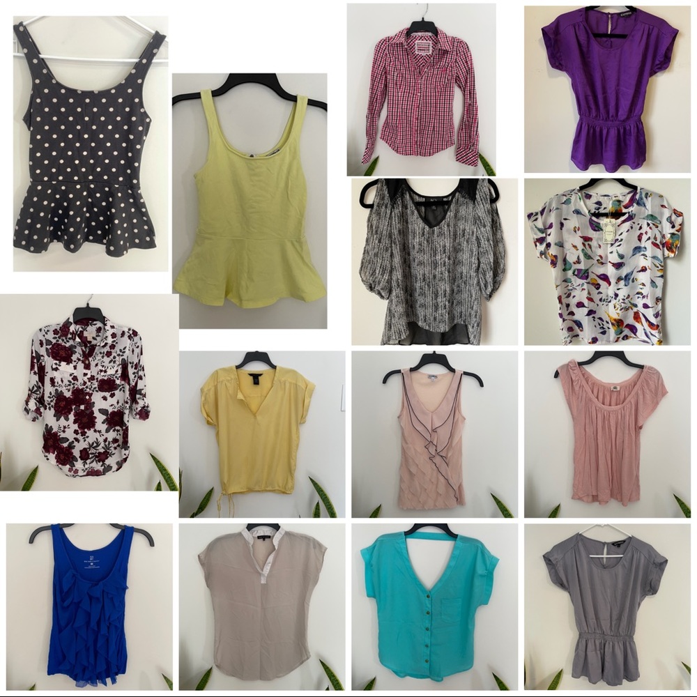 Bundle of 15-20 shirts XS